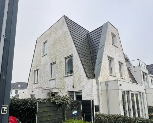 Gevelreiniging Geschilderde gevel Muiden (1)